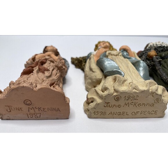 June McKenna Lot of 4: 1987 Angel, 1992 Angel, 1990 Santa &...